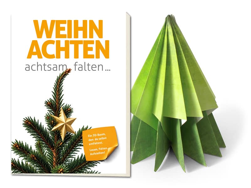 "Weihnachten achtsam falten" – Faltheft