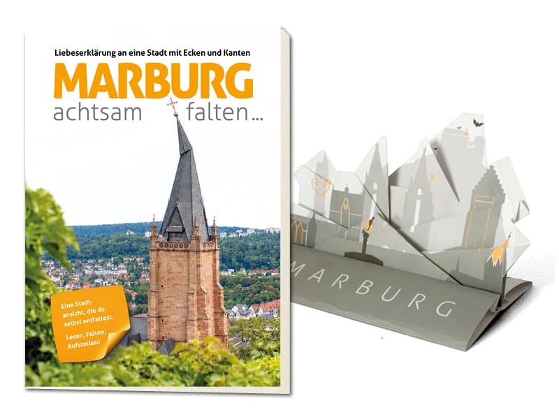 "Marburg achtsam falten" Faltheft